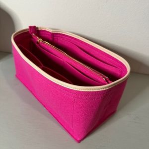 Bag Organizer for SPEEDY 30 / NEVERFULL MM  - Hot Pink Felt